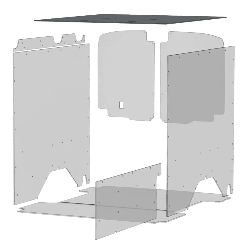74C5-114-2613MX – LEGEND FLEET Van Ceiling Liner, Textured Gray Polypropylene Outer Layer With A Plastic Core Backed ...